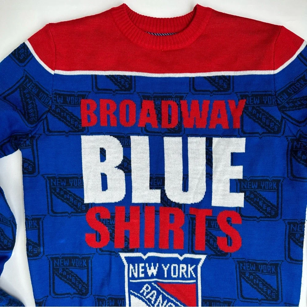 New York Rangers Broadway Blueshirts Hockey Sweater L - Picture 3 of 9